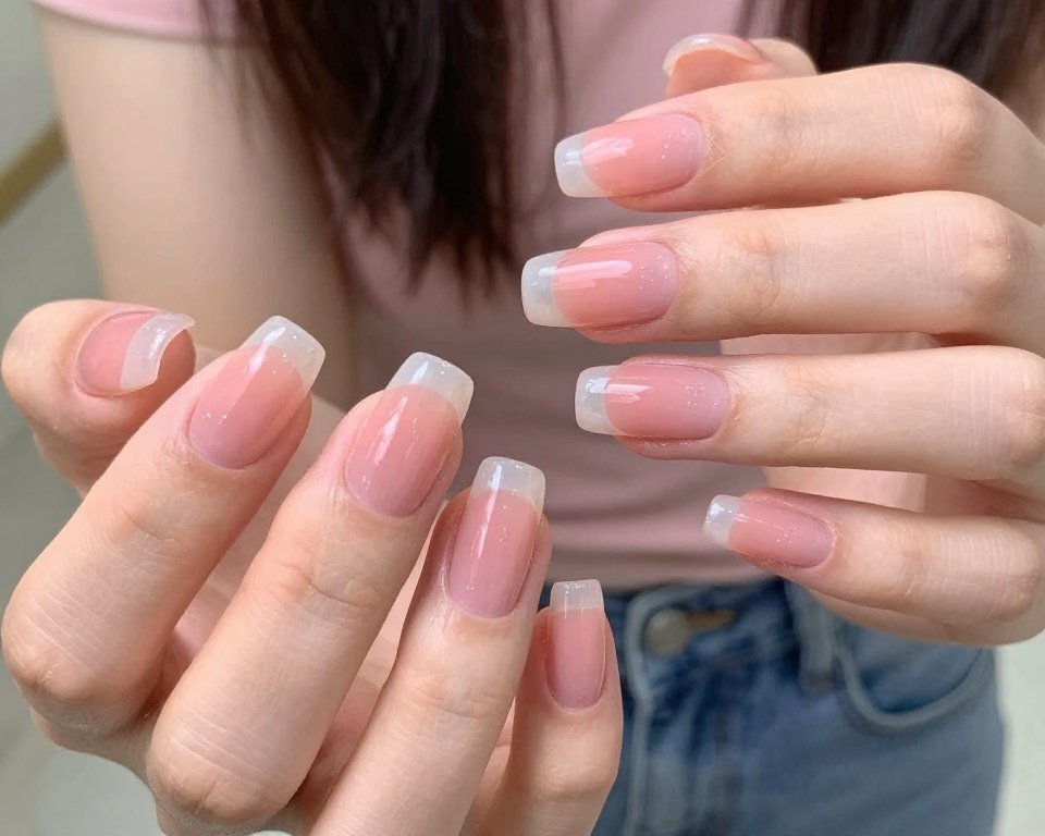 translucent jelly nail polish effect