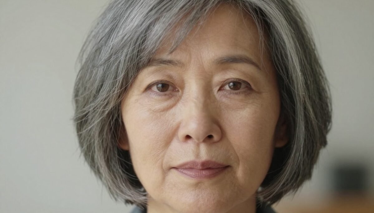 woman over 60 with choppy bob featuring face-framing layers woman over 60 with choppy bob featuring face-framing layers