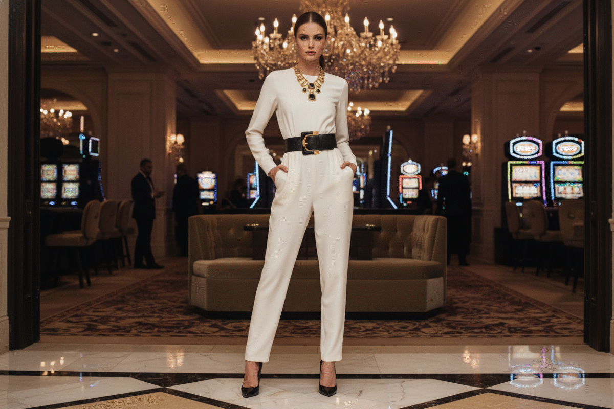 Winter Vegas jumpsuit outfit Winter Vegas jumpsuit outfit