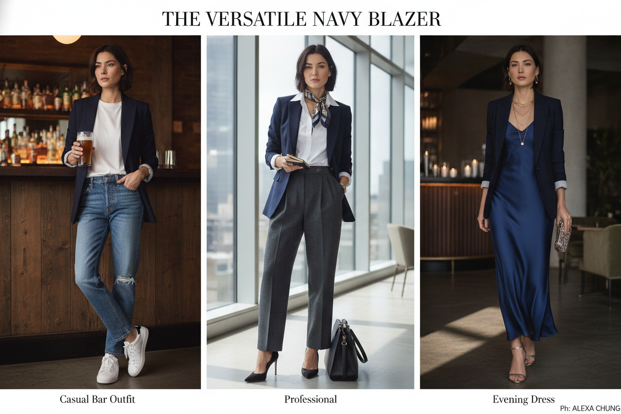 blazer styled for different bar settings