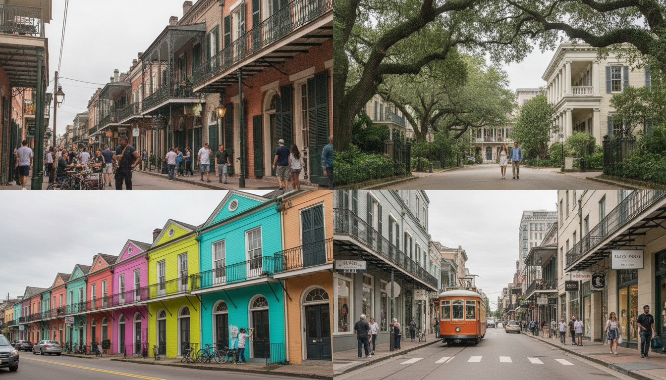 Different New Orleans neighborhoods and their style characteristics