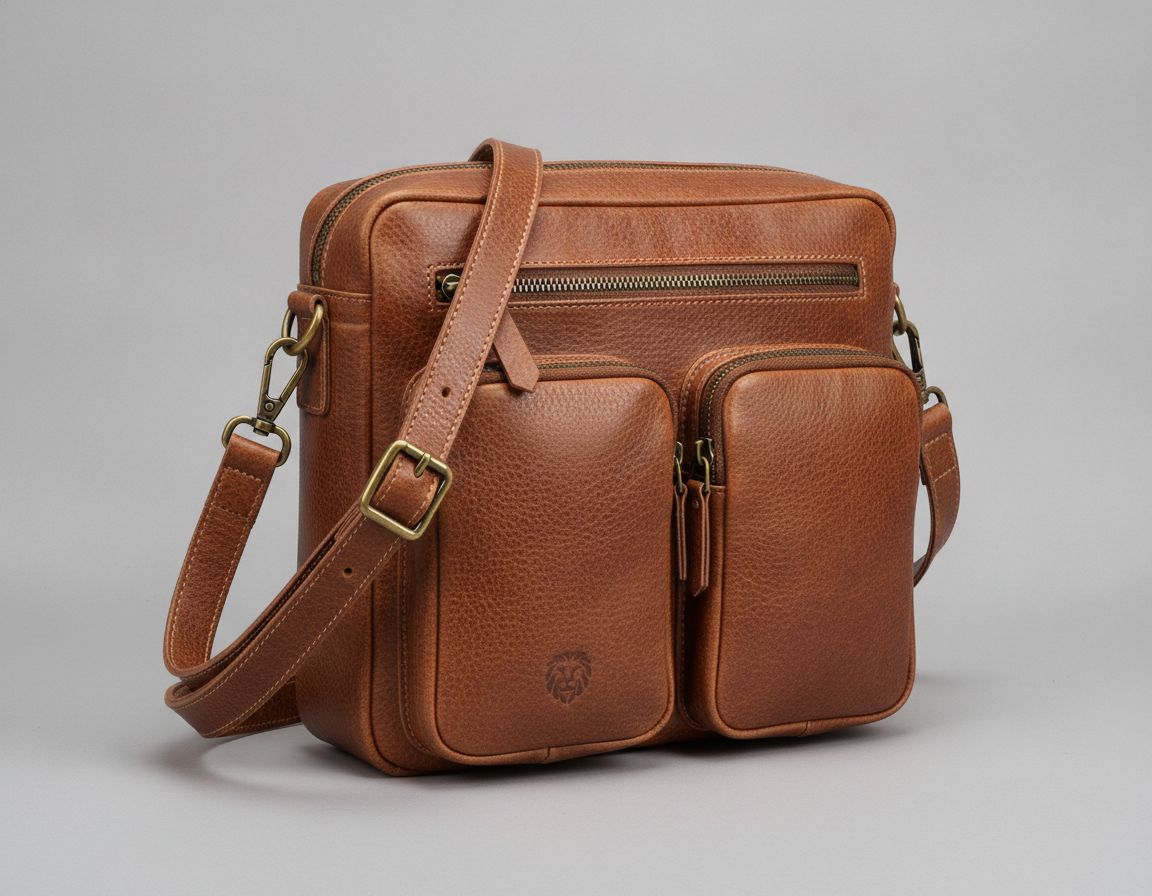 Crossbody leather bag for hands-free New Orleans exploring