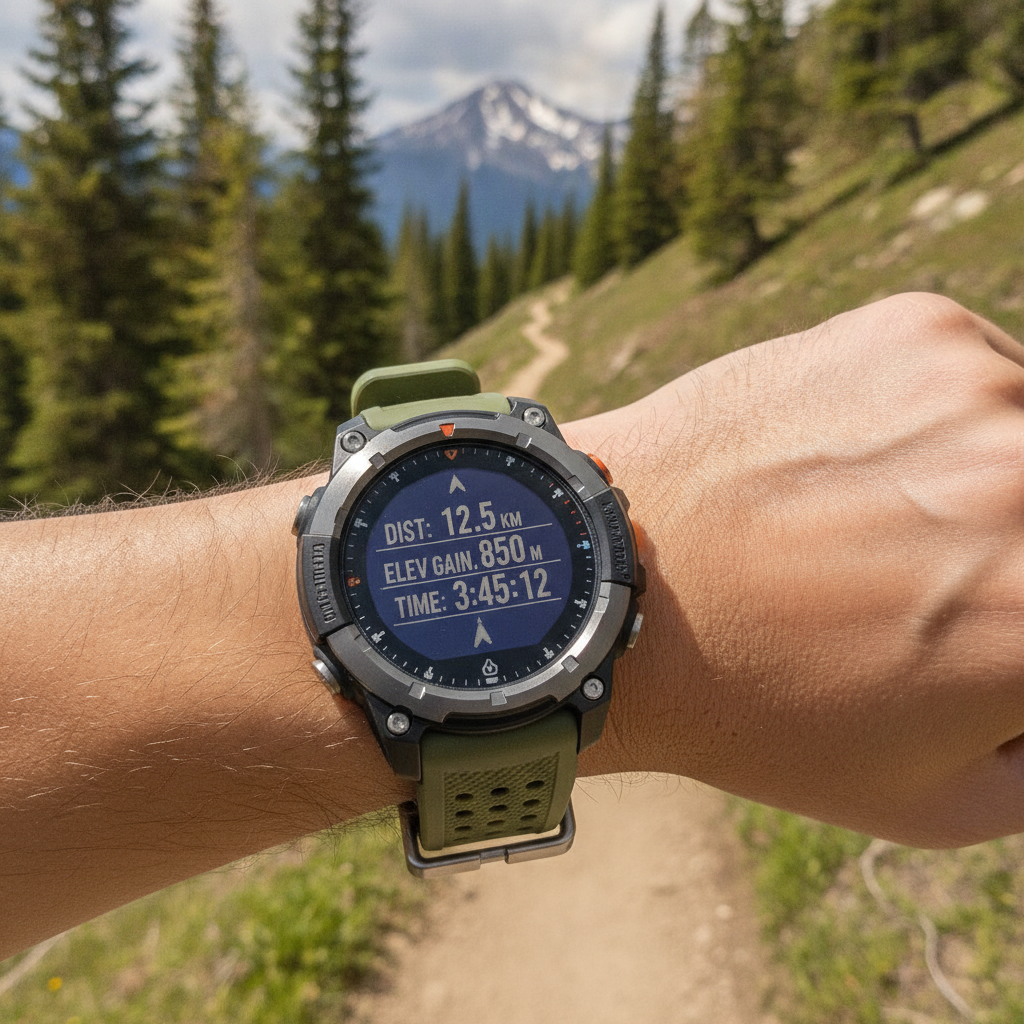 hiking watch with GPS features