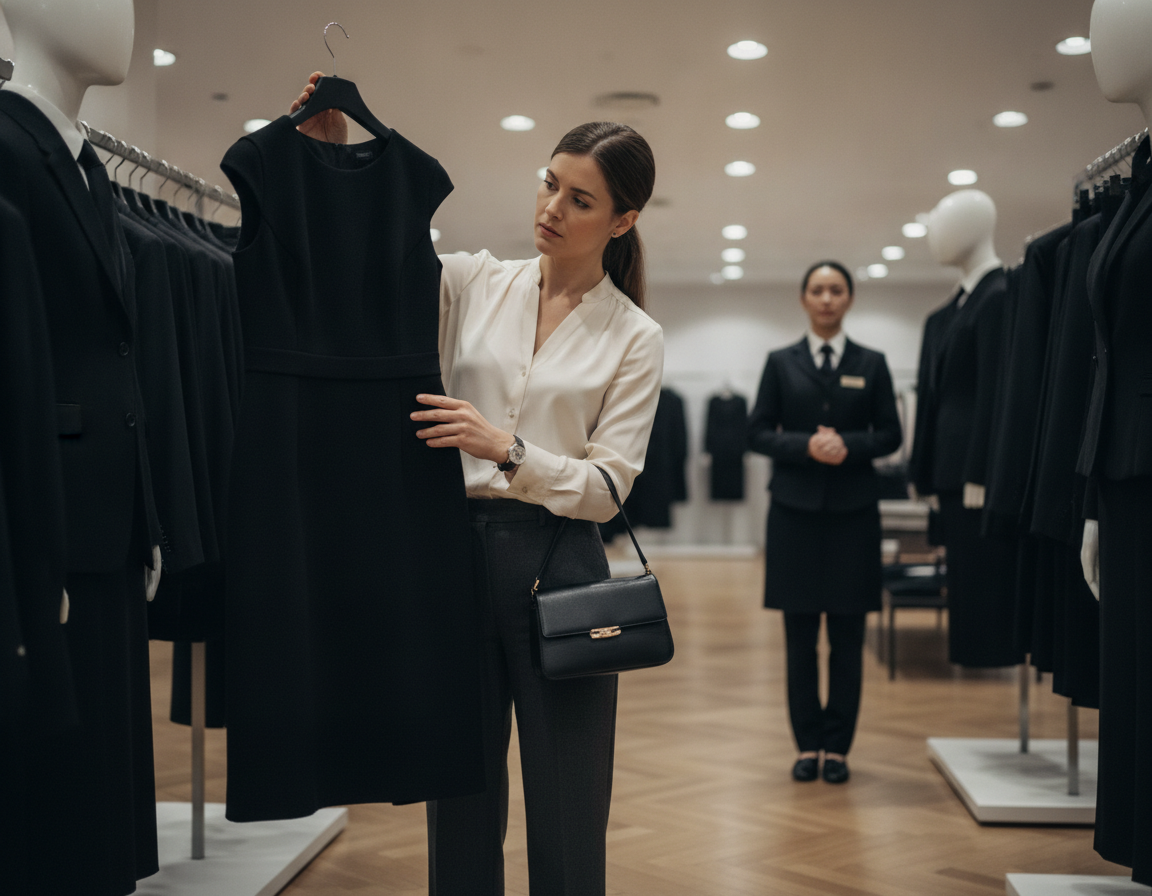 Shopping for funeral-appropriate clothing
