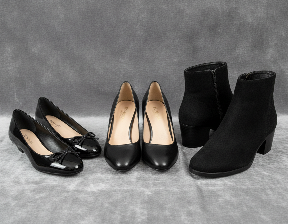 Appropriate closed-toe funeral shoes for women