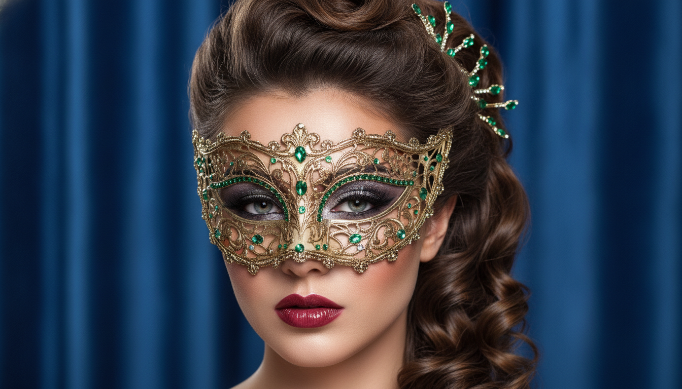 Masquerade makeup and hairstyle inspiration