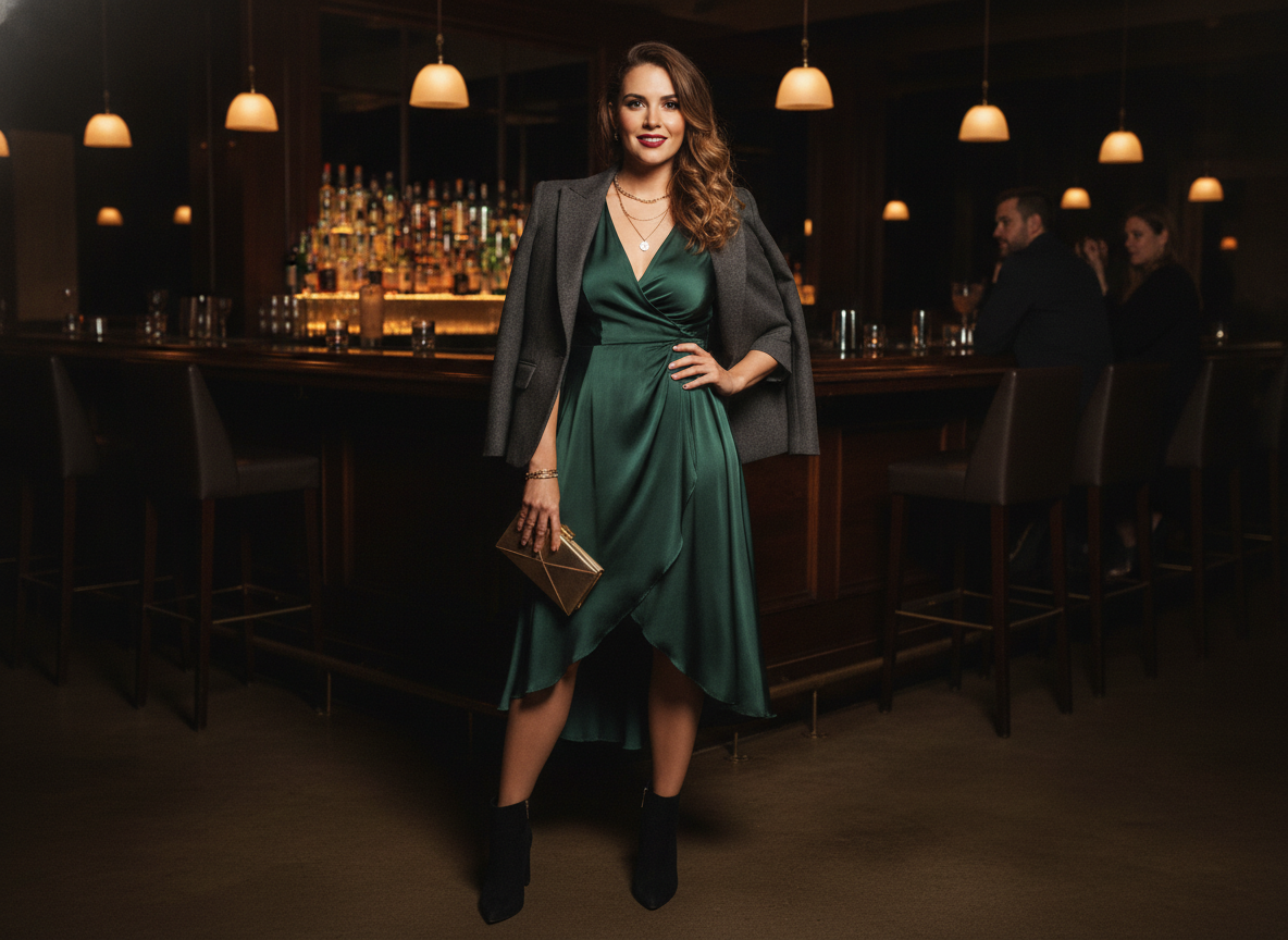 apple shape flattering bar outfit