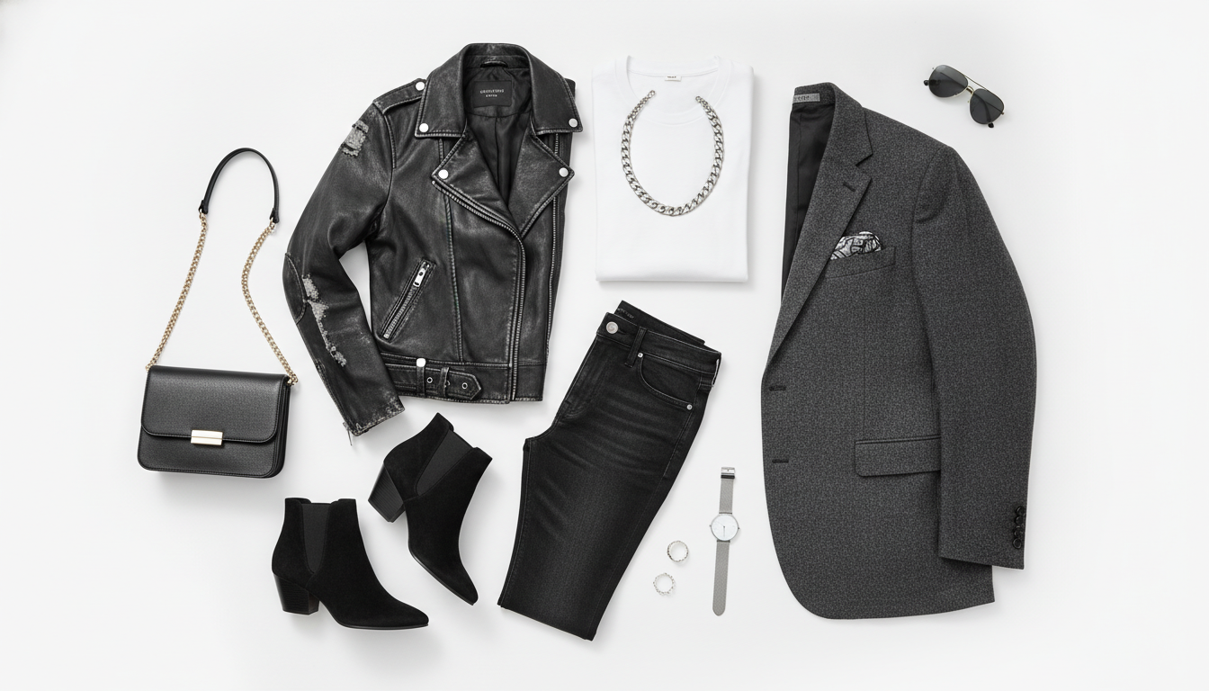 versatile bar outfit pieces laid out
