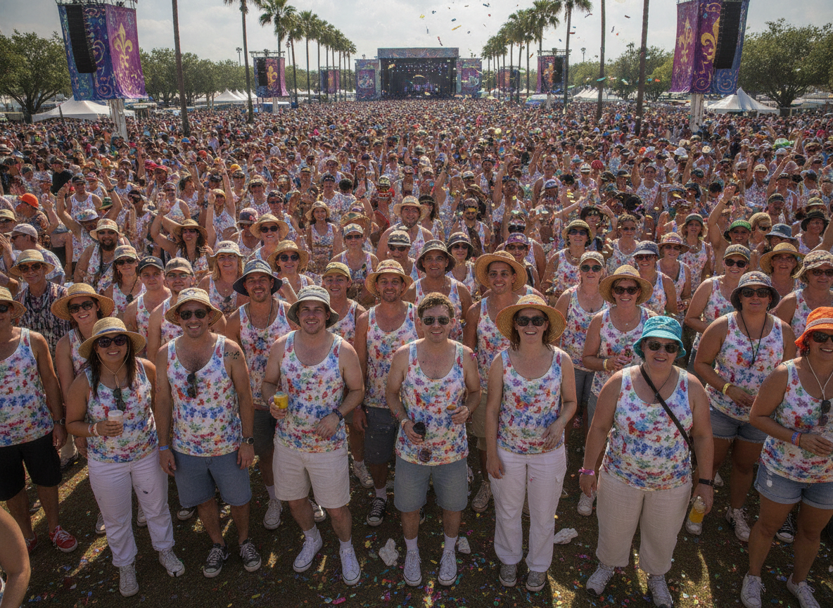 Summer festival outfit for New Orleans outdoor events