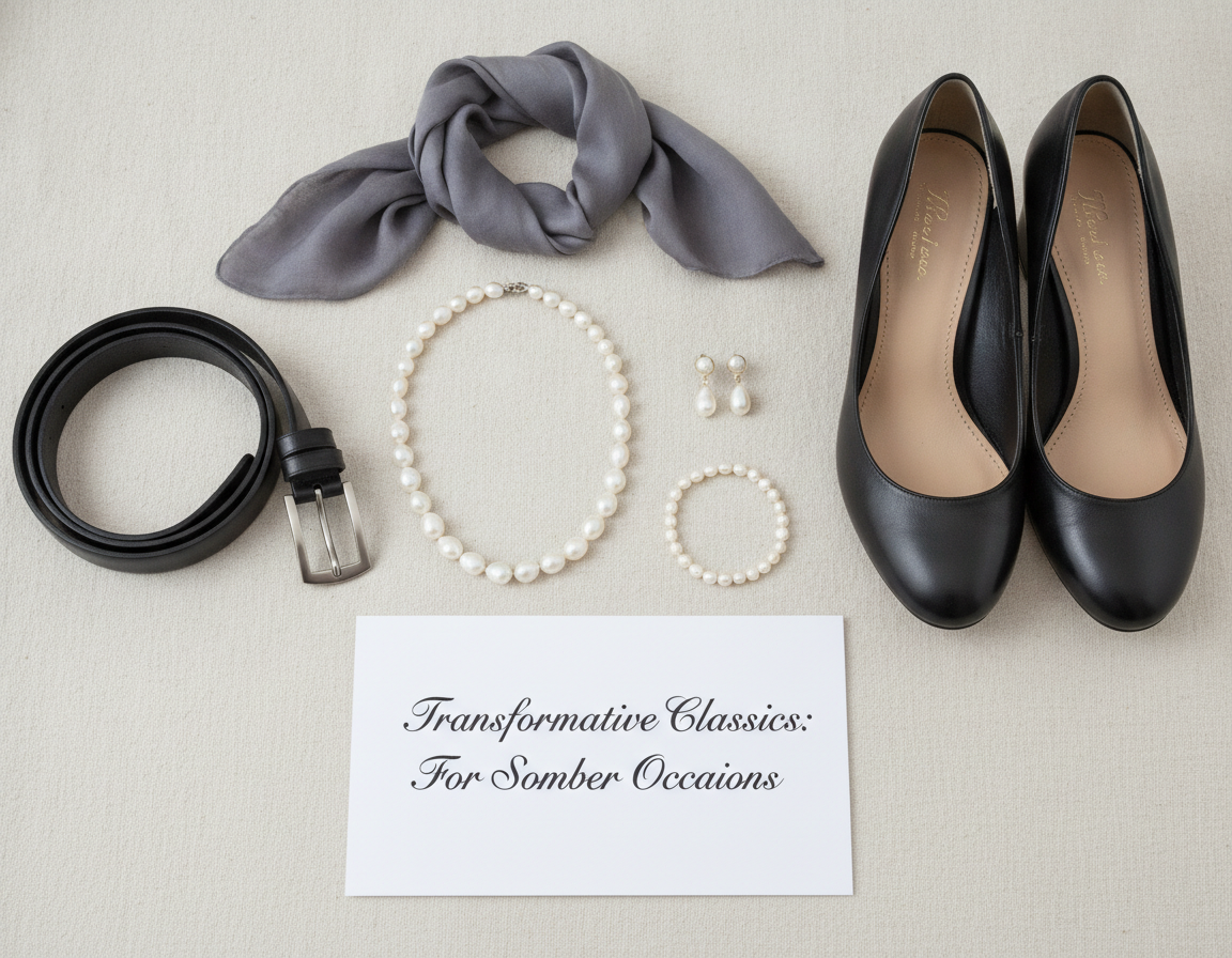 Accessories that elevate basic funeral outfits