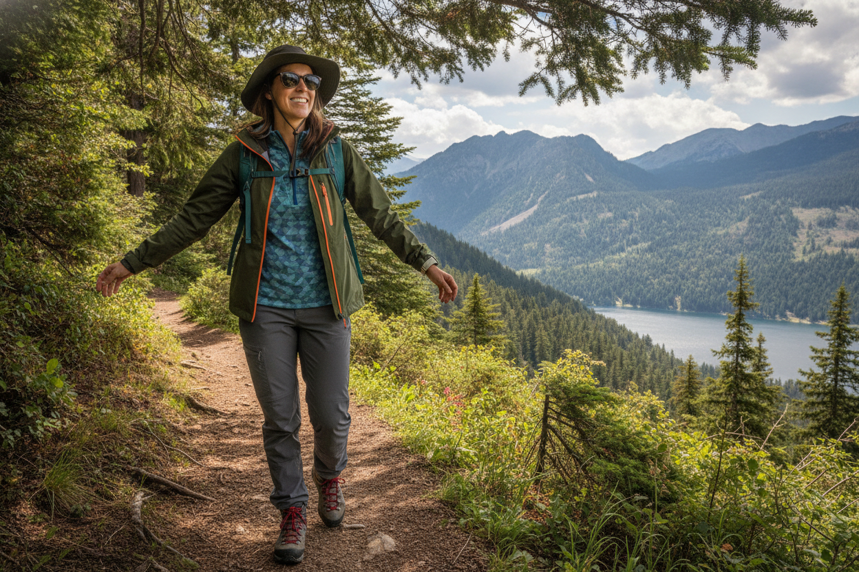 complete hiking outfit from sale purchases