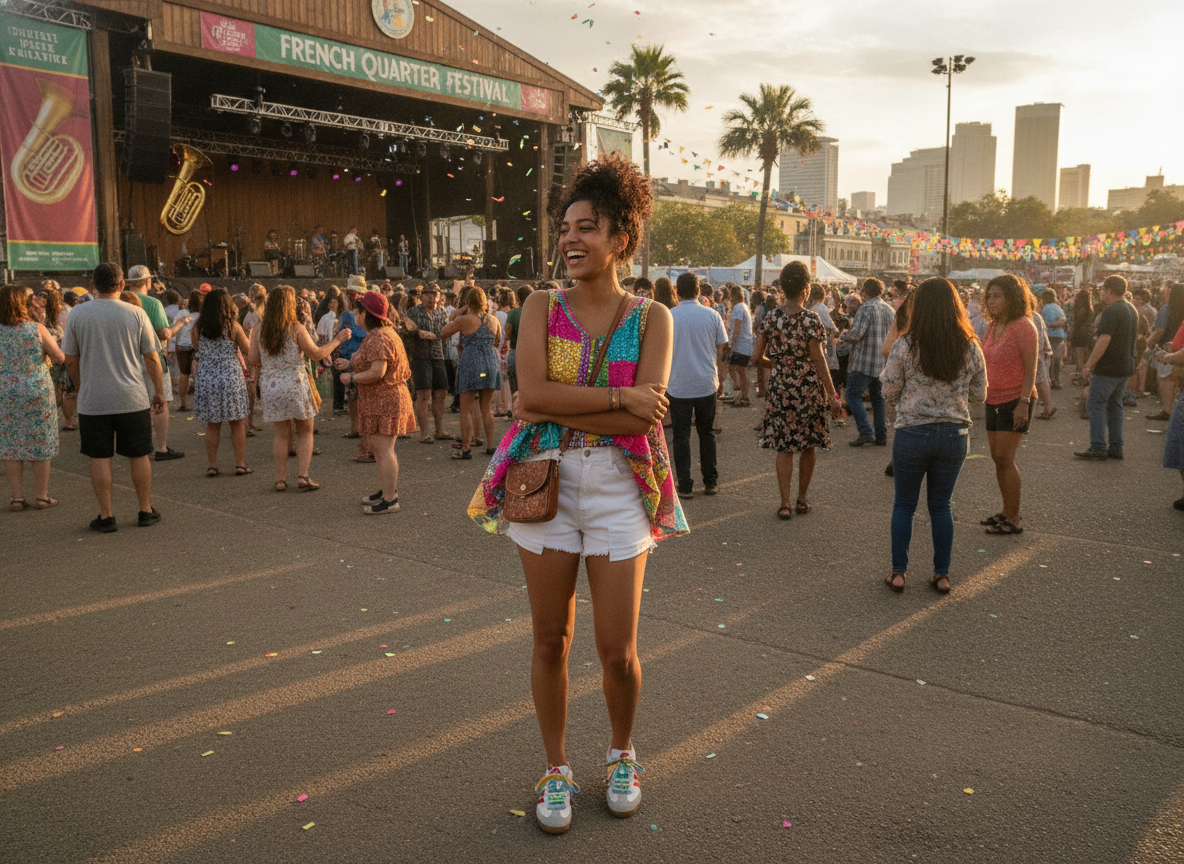 Festival outfit for New Orleans summer events