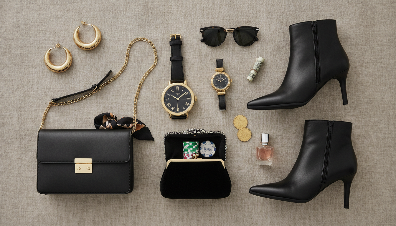 bar outfit accessories and styling details
