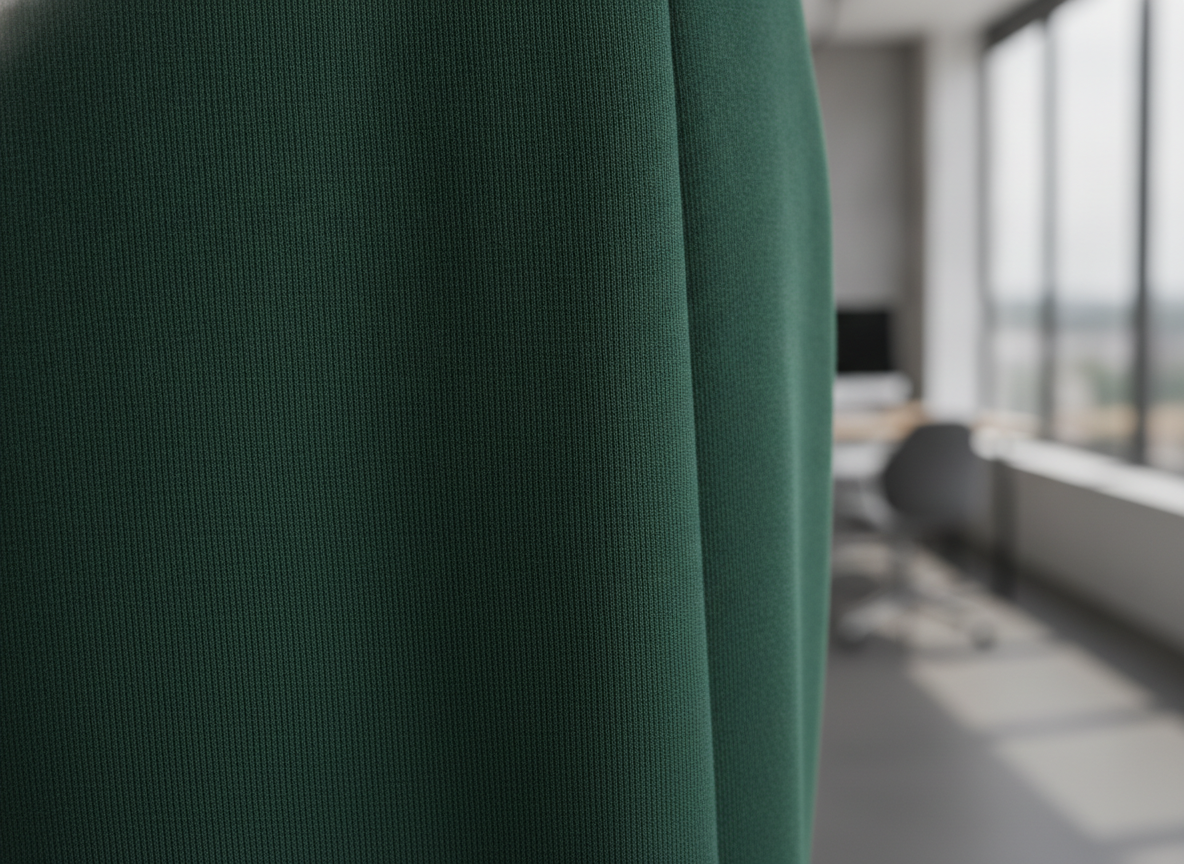 ponte knit green skirt