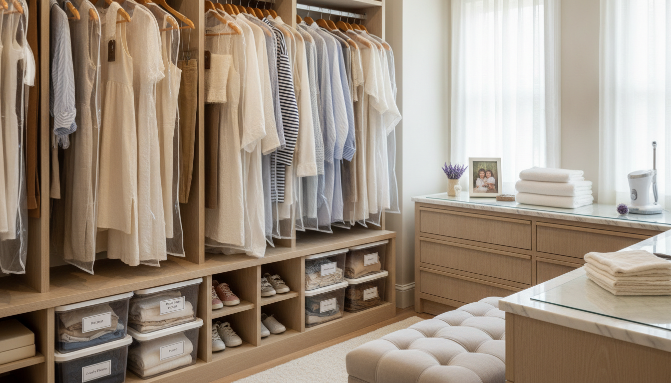 Properly storing and caring for family photo outfits